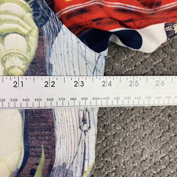 Vintage 33 Degrees New York All Over Print Button Down Shirt Men's Medium 90s - Picture 10 of 14